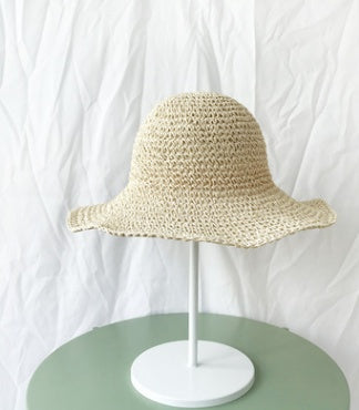 Women's Foldable Straw Sunscreen Hat