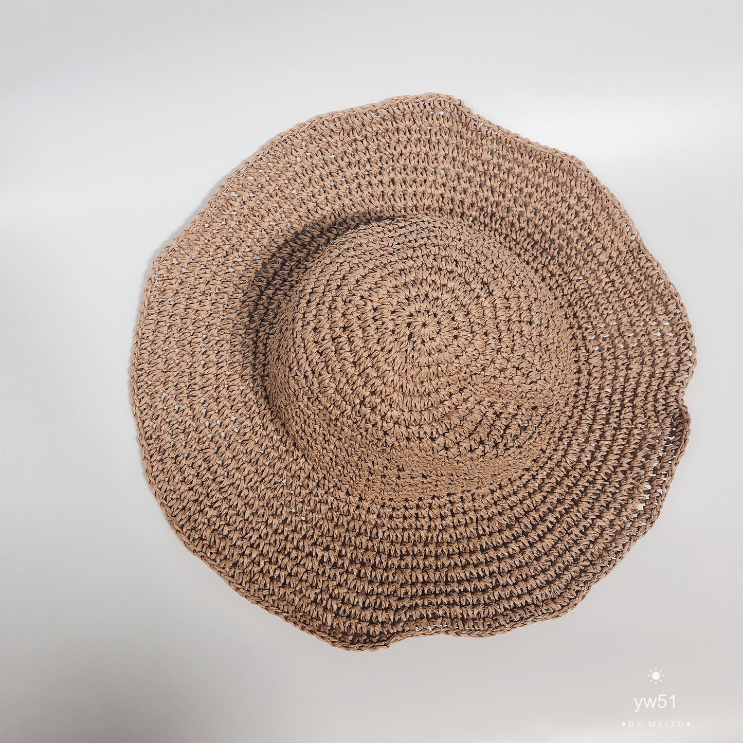 Women's Foldable Straw Sunscreen Hat