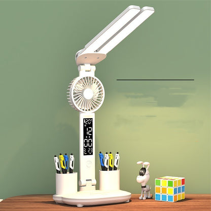 Foldable LED Desk Lamp with Fan