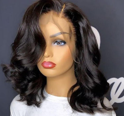 High Temp Silk Medium-Length Curly Wig