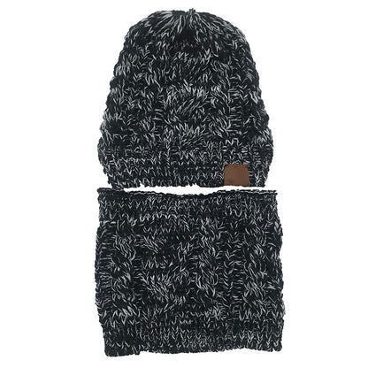 Women's Autumn/Winter Knitted Hat and Scarf Set