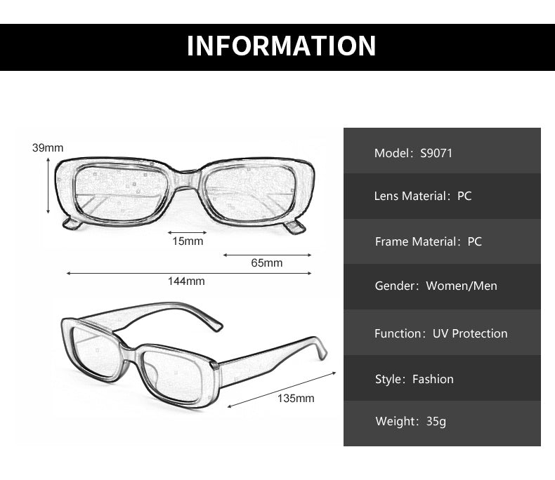 Square Small Frame Sunglasses