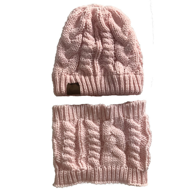 Women's Autumn/Winter Knitted Hat and Scarf Set