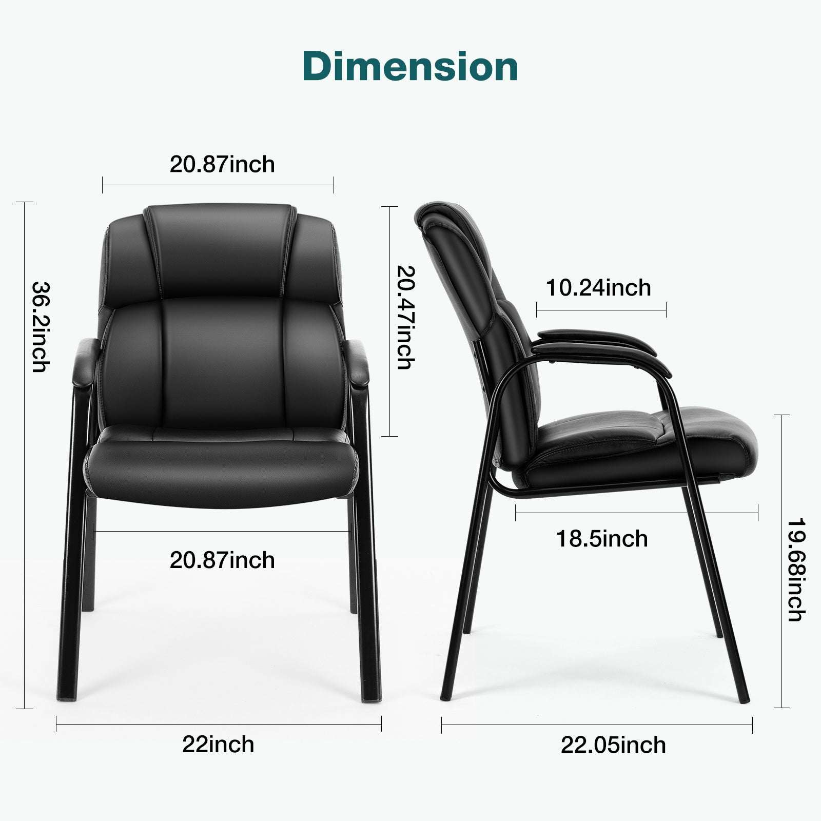 PU Leather Meeting Room Reception Chair