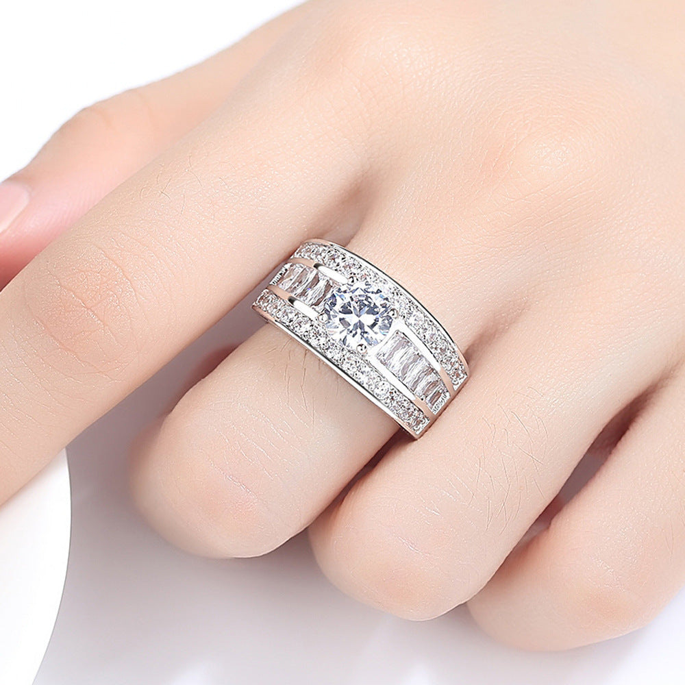 Diamond Zircon Fashion Ring Set