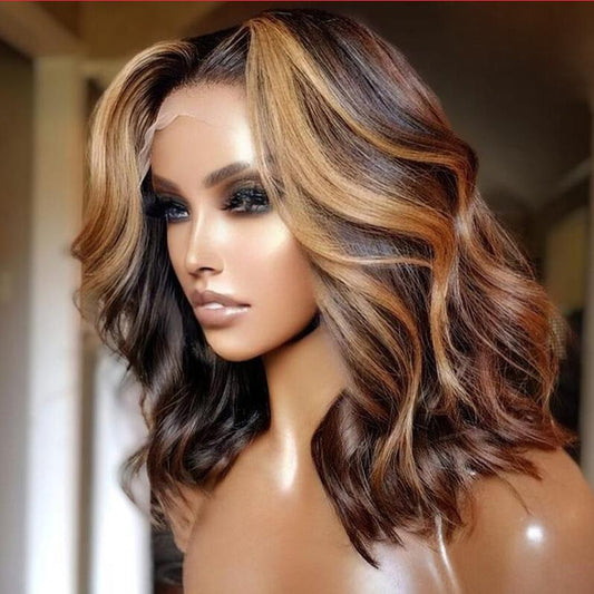 High Temp Silk Medium-Length Curly Wig