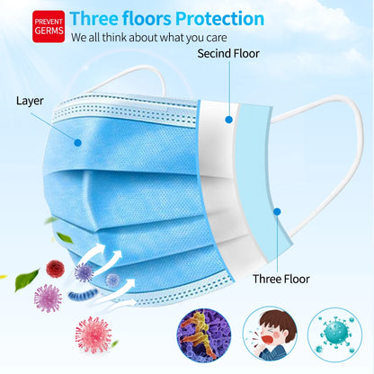 Disposable 3-Layer Ear loop Face Mask