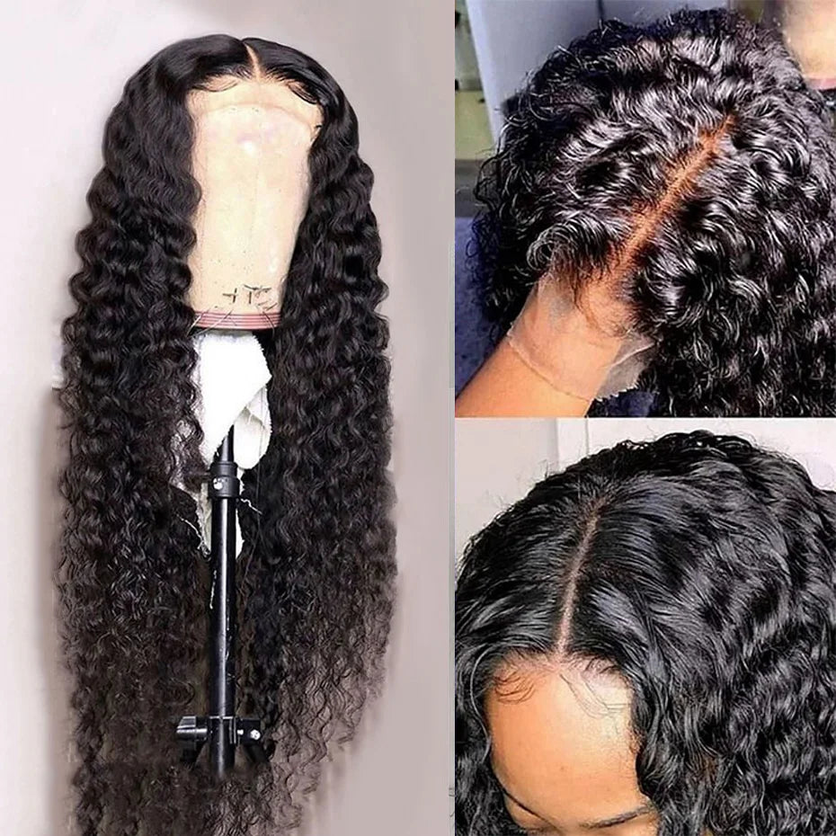 Water Wave Human Hair Wigs HD 13X6 Lace Frontal Wigs For Women  Pre plucked Water Wave Lace Front Wigs 180%