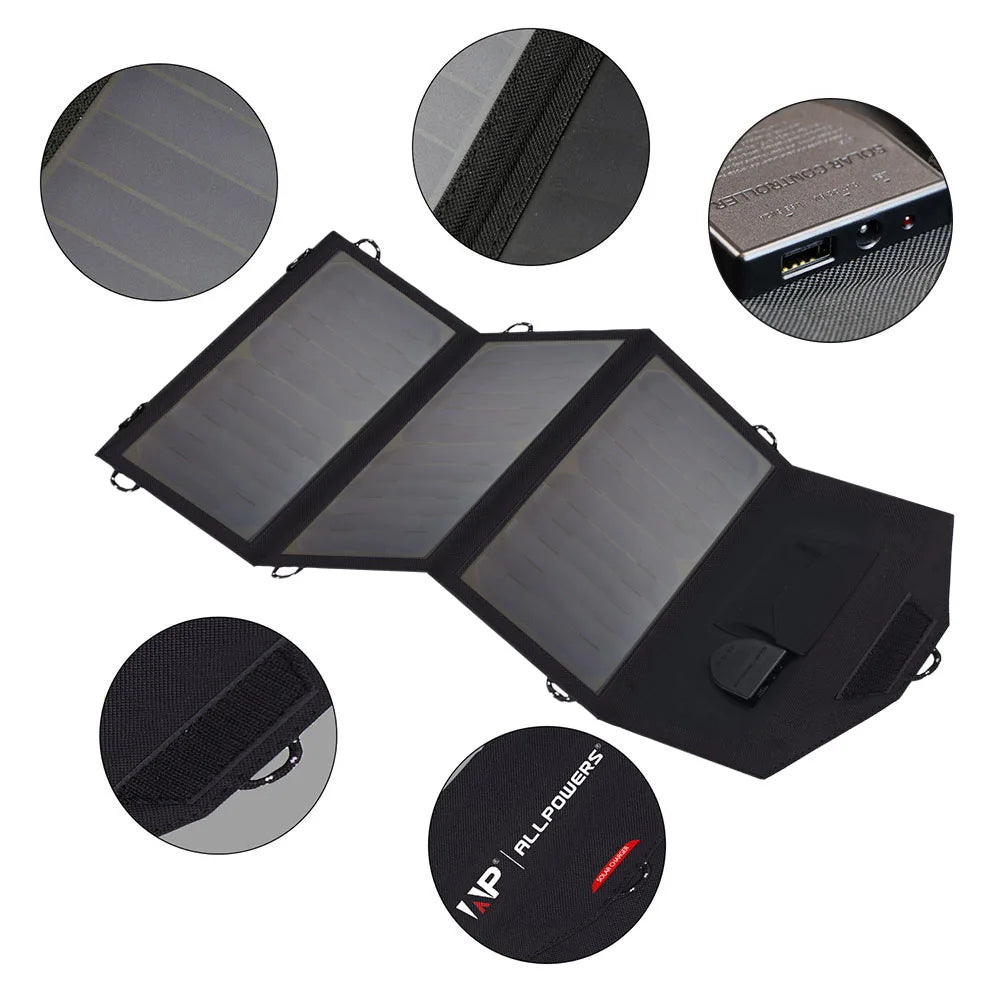 Flexible Foldable 21W Solar Panel