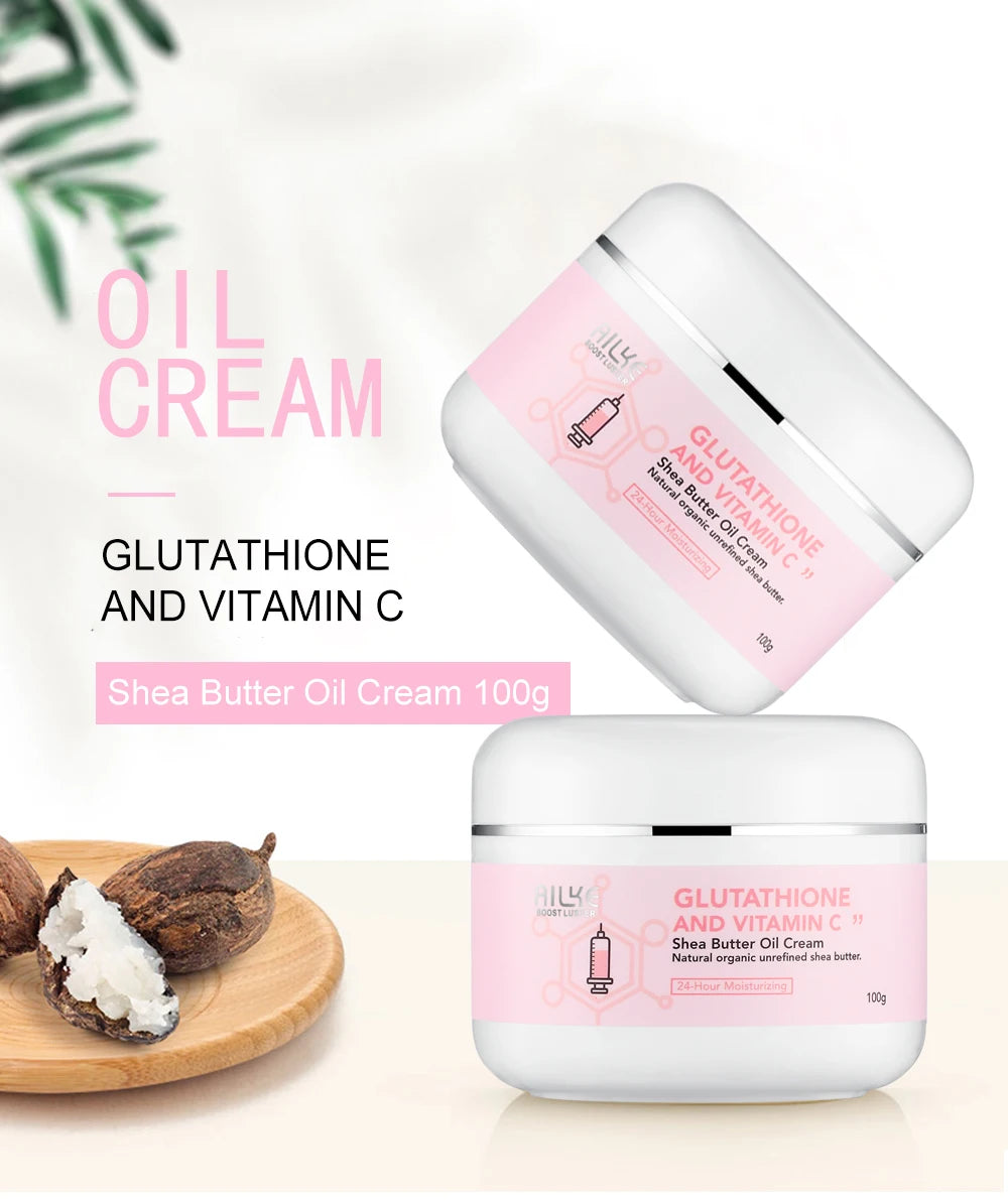 AILKE Brightening Skin Care Set, With Vitamin C, Glutathione, Deep Moisturizing, Smooth Soft Skin, Improve Skin Radiance