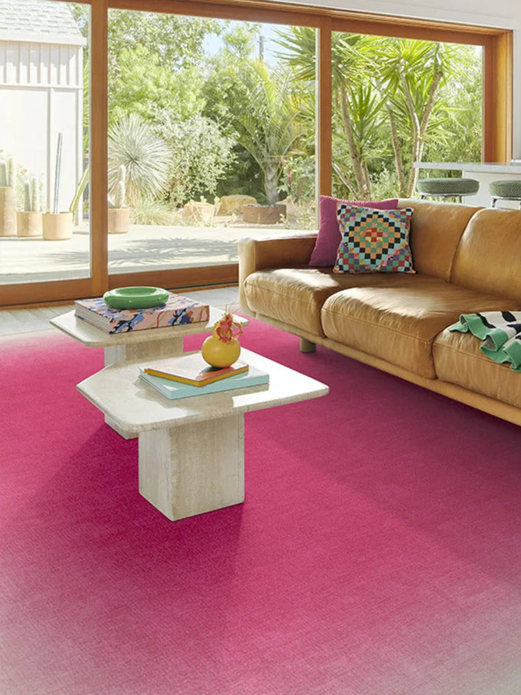 Gradient Pink Art Carpet