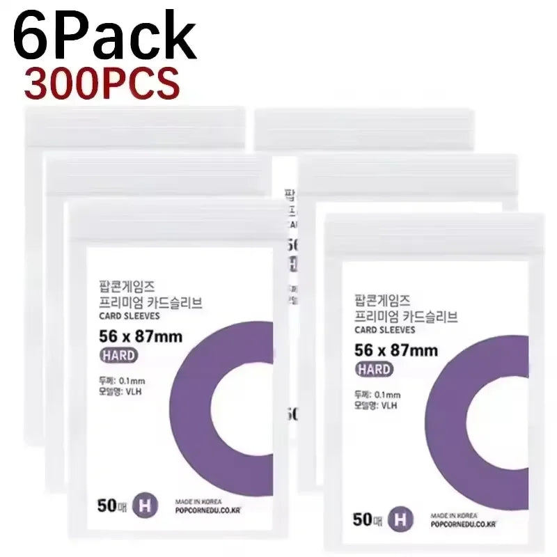 1-500Pcs Premium HD Transparent Kpop Idol Card Protective Sleeve Album Photo Waterproof Protector Game Card Holder 56x87mm