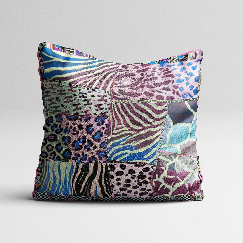 Euro Vintage Luxury Pillow Cover for Sofa Decoration Animal Revival Cushion Cover 45x45cm Horse/Bird/Flower Patter couch