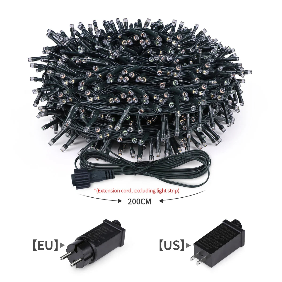 100M 50M Twinkle Star LED String Lights Waterproof 8 Lighting Modes For Outdoor Garden Yard Lawn Christmas Tree Festival Decor