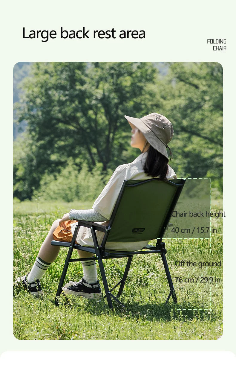 BISINNA Outdoor Folding Camping Chair Portable Lounge Kemit Chair Picnic Beach Hiking Trekking