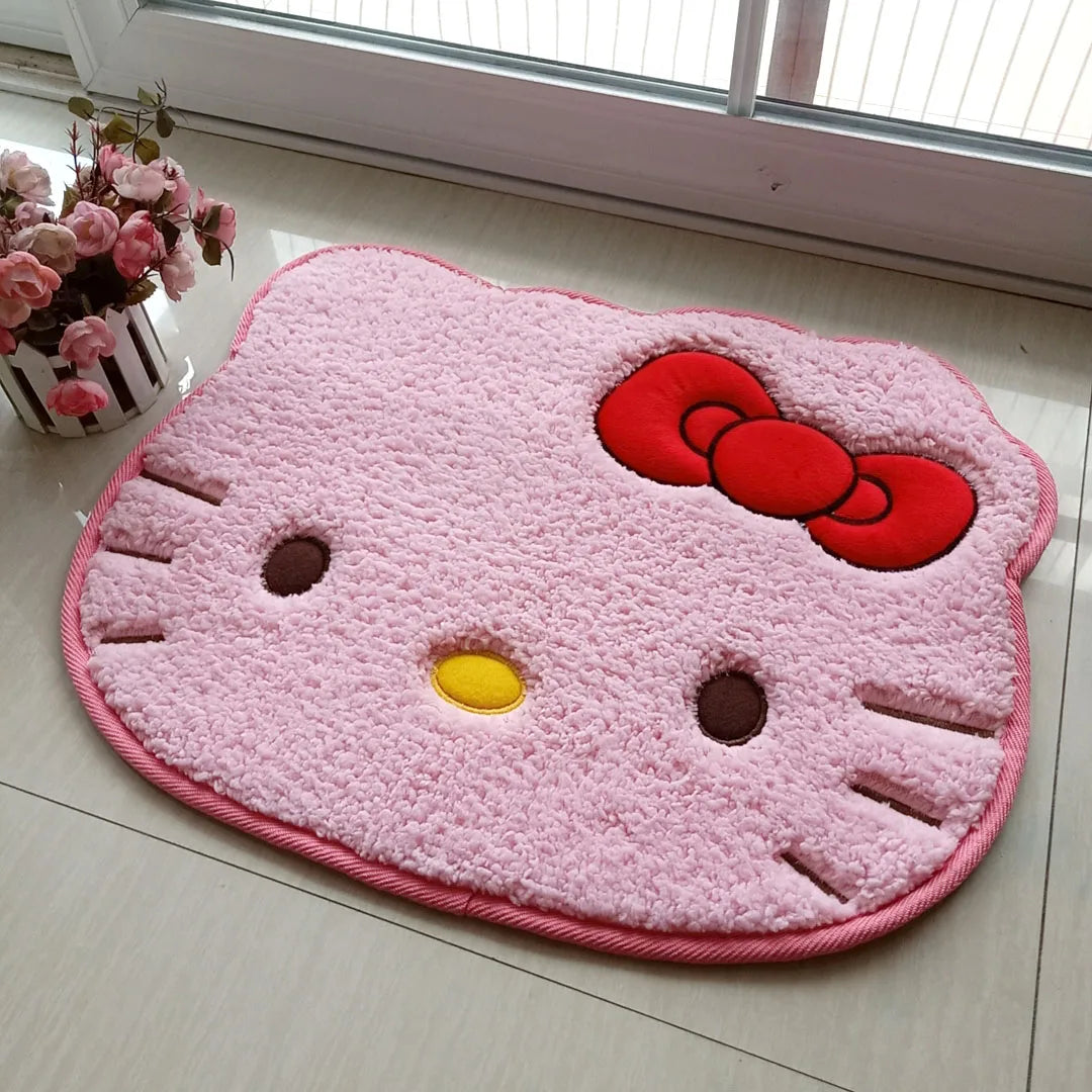 Hello Kitty Cartoon Plush Rug