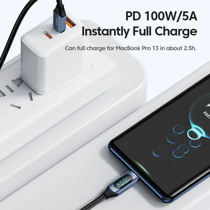 100W USB-C to USB-C PD Fast Charging Cable