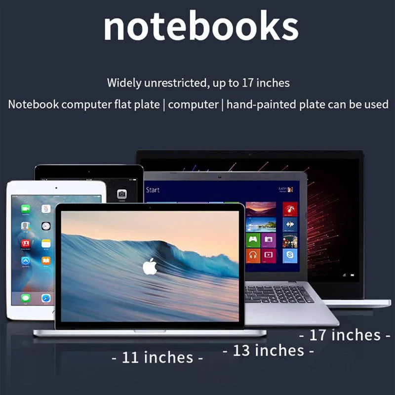 Tablet Stand Adjustable Aluminum Alloy Laptop Tablet up to 17 "Laptop Portable Folding Stand Cooling Stand Support