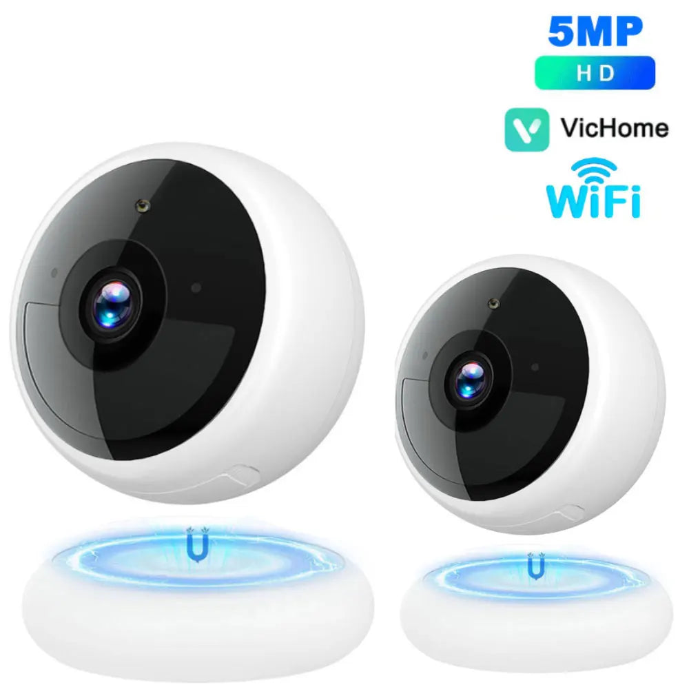 2K 5MP Wifi Home Security Camera Wireless Outdoor Magnetic Battery Powered Camera Surveillance AI Motion Detection Indoor HD Cam