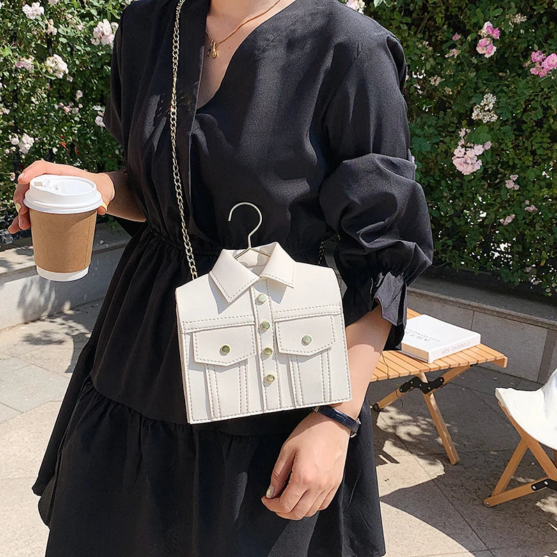 Luxury Brand Jacket Shoulder Bag for Women High Quality PU Crossbody Bags Cute Purse and Handbag Designer Chain Crossbody Bag