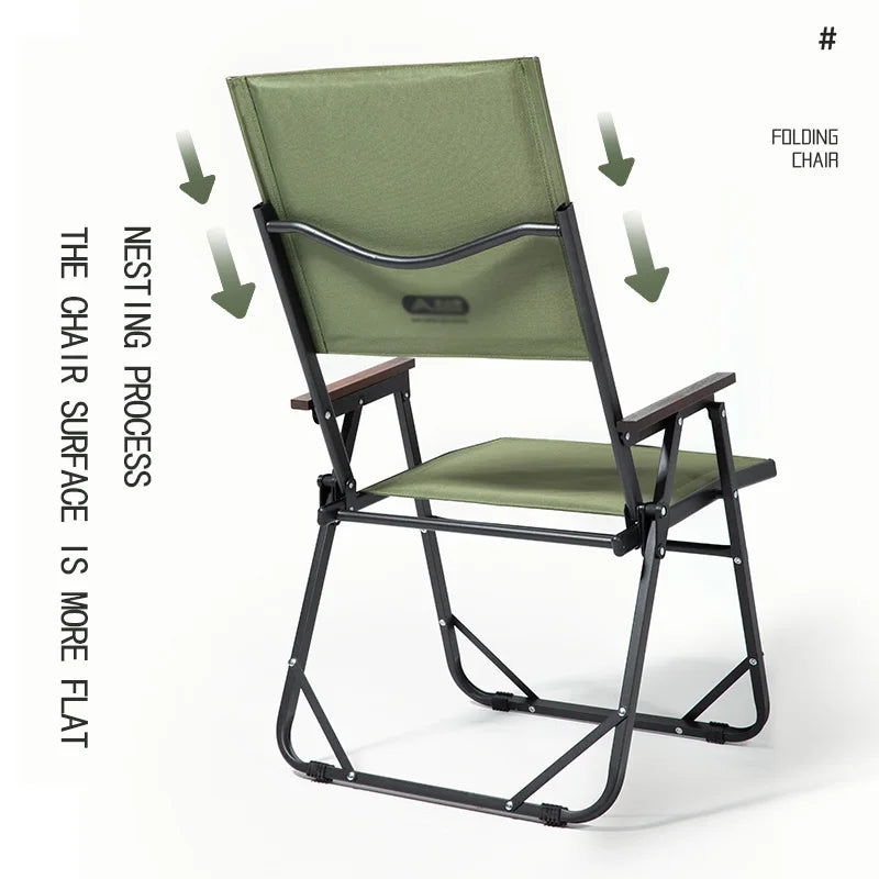 BISINNA Outdoor Folding Camping Chair Portable Lounge Kemit Chair Picnic Beach Hiking Trekking