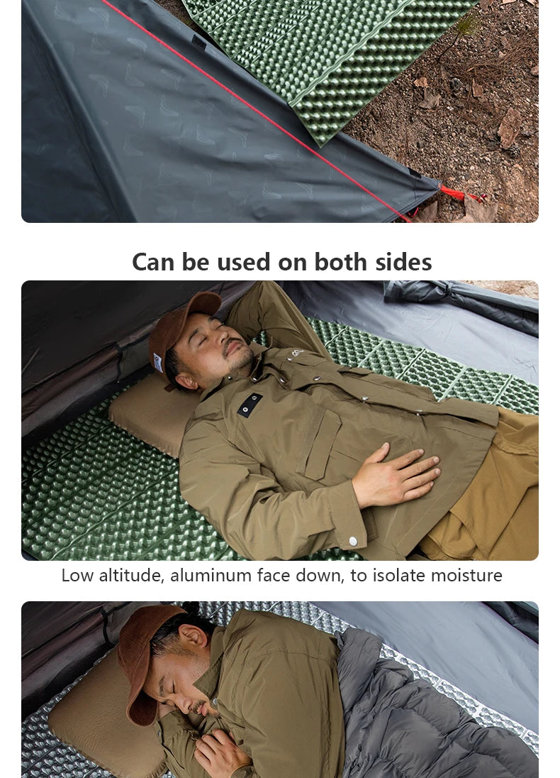 BISINNA Ultralight Camping Mat Portable Folding Moistureproof Sleeping Pad for Outdoor Picnic Hiking Travel