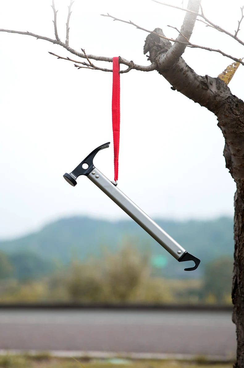 BISINNA Multi-functional Camping Hammer Outdoor Tent Stakes Multi-tool With Alumimum Alloy Handle Ultralight Camping Supplies
