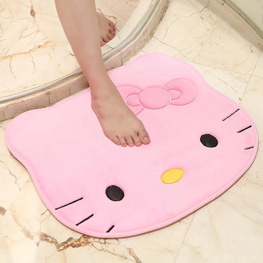 Hello Kitty Cartoon Plush Rug