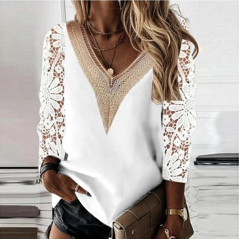 Women Shirt Classic Chiffon Blouse S-4XL Plus Size Loose Long Sleeve Shirt Lady Simple Style Tops Female Clothes New Blusas 6830