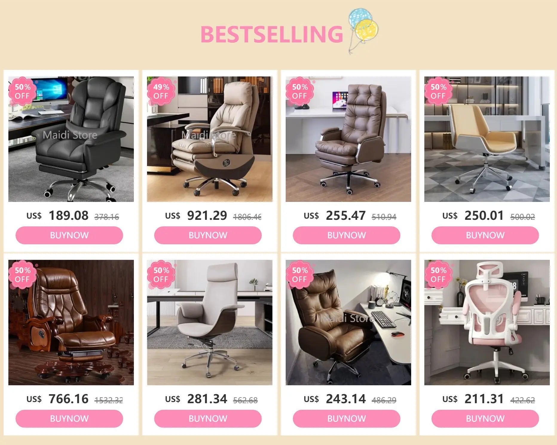 Recliner Conference Office Chair Designer Salon Lounge Reading Executive Bedroom Office Chair Luxury Sillas De Oficina Furniture