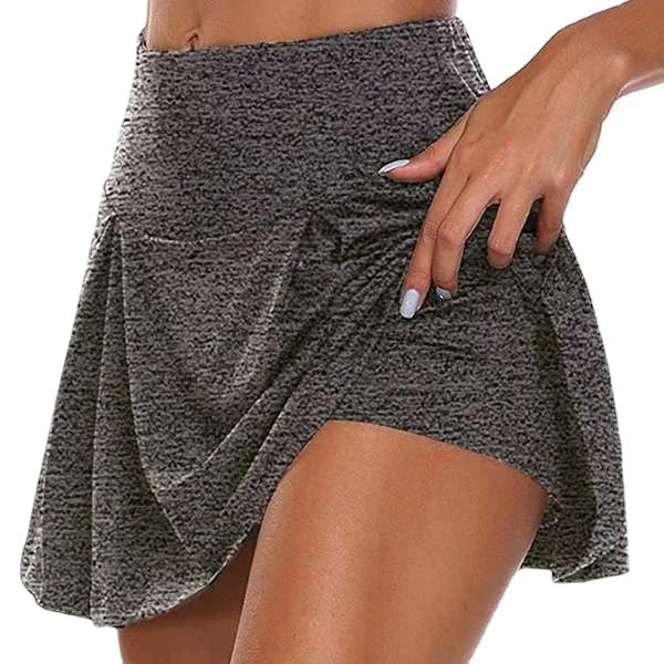 Tennis Skirt with Shorts Women Summer Mini Skirt without Pocket Stretch Flowy Skort Teengirl Balletcore Gym Sporty Outfit