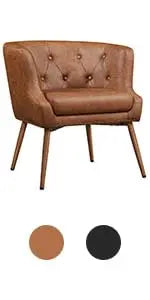 Recliner Chair PU Leather Recliner Sofa Home Theater Seating with Lumbar Support Overstuffed High-Density Sponge Push Back Recli
