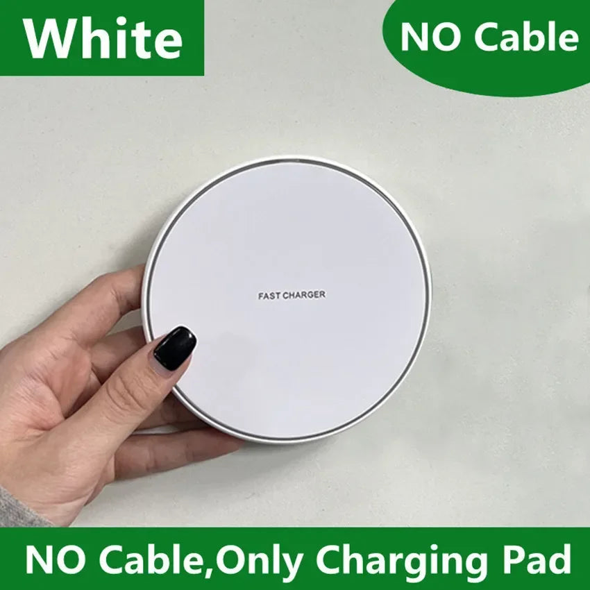 200W Wireless Charger Pad Fast Wireless Charging Station For Samsung Galaxy S25 S24 S23 S22 Xiaomi iPhone 16 15 14 13 12 Pro Max