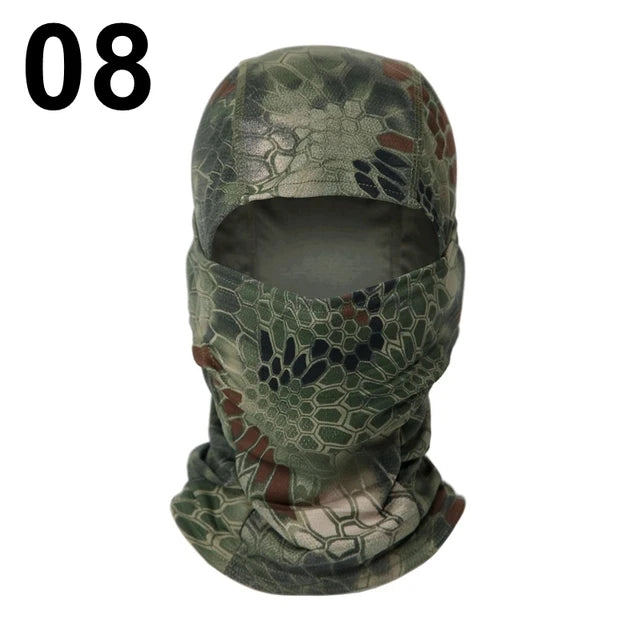 Tactical Balaclava Baseball Caps Full Face Mask Set Men Summer Snapback Sun Hat Outdoor Hunting Camouflage Balaclava