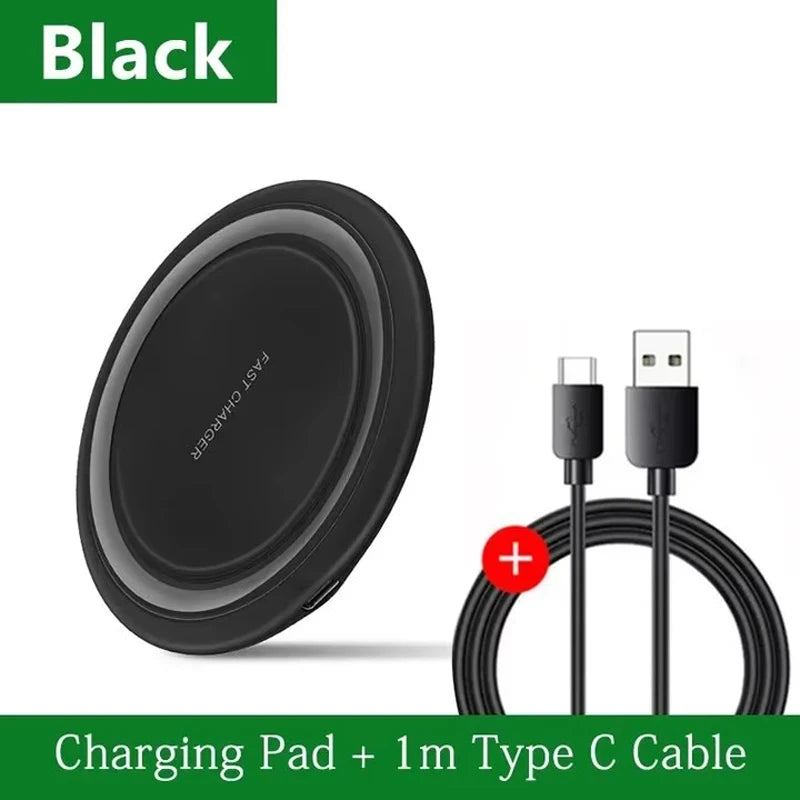 200W Wireless Charger Pad Fast Wireless Charging Station For Samsung Galaxy S25 S24 S23 S22 Xiaomi iPhone 16 15 14 13 12 Pro Max