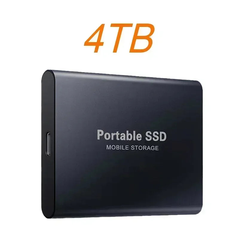 High Speed Portable SSD External Hard Drive 4TB USB3.1 Interface Hard Disk Solid State Drive Mass Storage Device for Laptop/PC