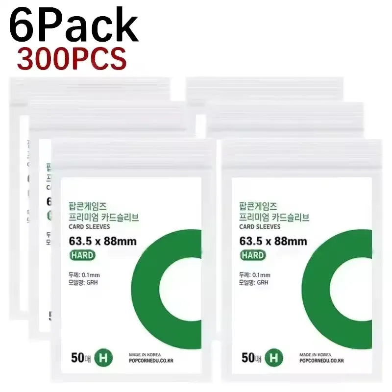 1-500Pcs Premium HD Transparent Kpop Idol Card Protective Sleeve Album Photo Waterproof Protector Game Card Holder 56x87mm