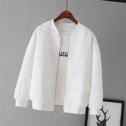 Fashionable Women’s Short Baseball Jacket