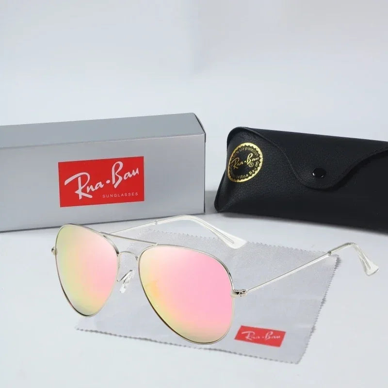 New 2025 Top brand classic polarized sunglasses men's pilot sunscreen sunglasses color film women's Tom Hardy style toad mirror