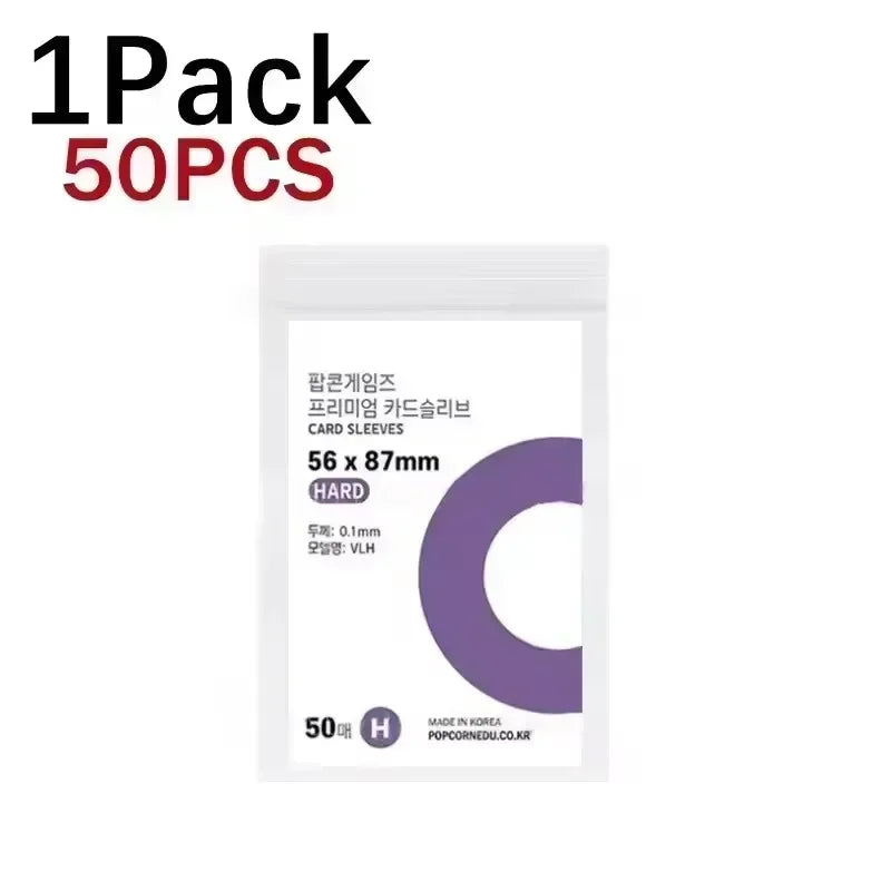 1-500Pcs Premium HD Transparent Kpop Idol Card Protective Sleeve Album Photo Waterproof Protector Game Card Holder 56x87mm