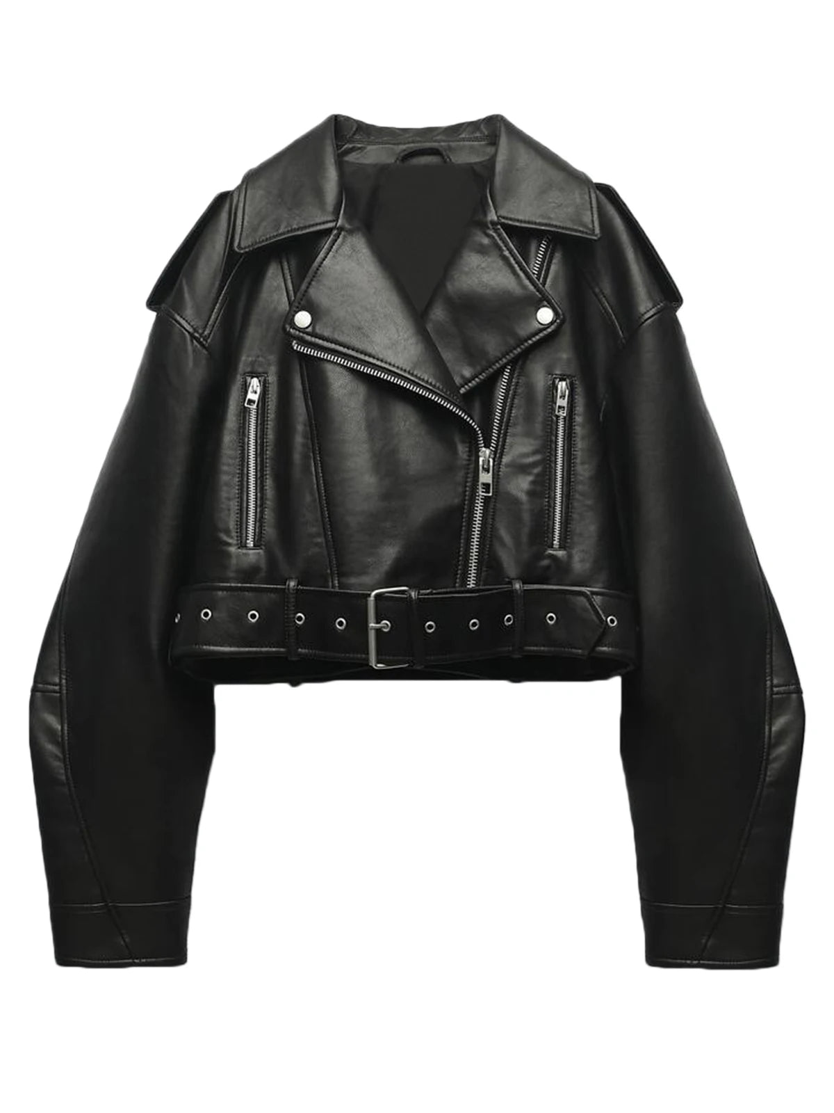 Casual Faux PU Leather Jacket for Women