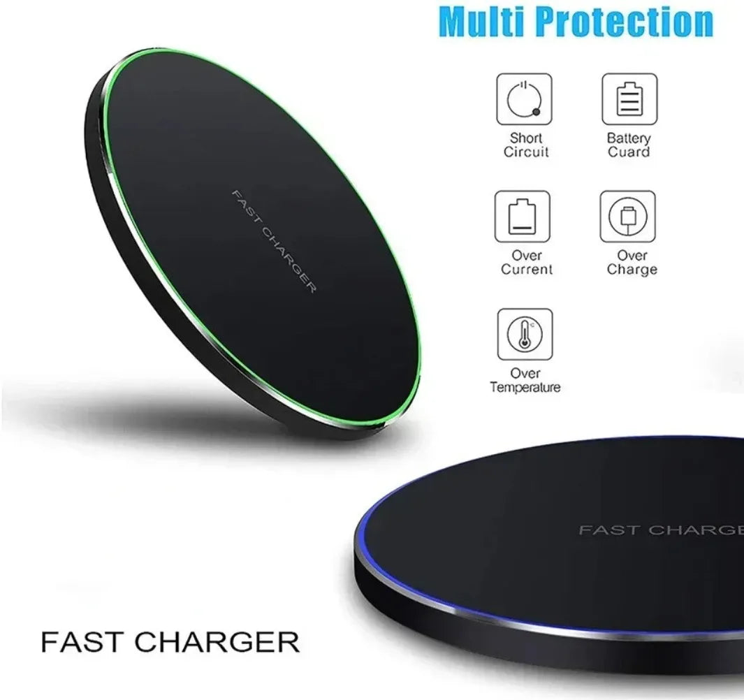 200W Wireless Charger Pad Fast Wireless Charging Station For Samsung Galaxy S25 S24 S23 S22 Xiaomi iPhone 16 15 14 13 12 Pro Max
