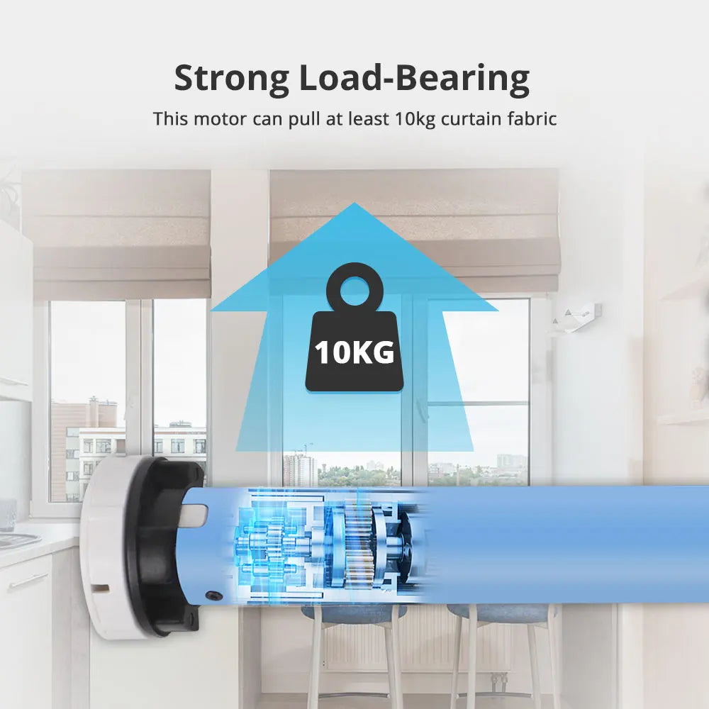 Zemismart Zigbee 2N Smart Roller Shade Blinds Motor for 38mm Tube Works with Tuya Smart Life App Alexa Google Home Voice Control