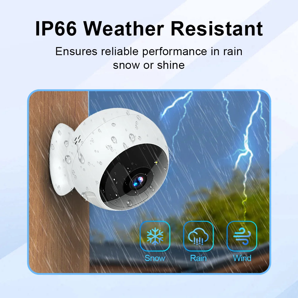 2K 5MP Wifi Home Security Camera Wireless Outdoor Magnetic Battery Powered Camera Surveillance AI Motion Detection Indoor HD Cam