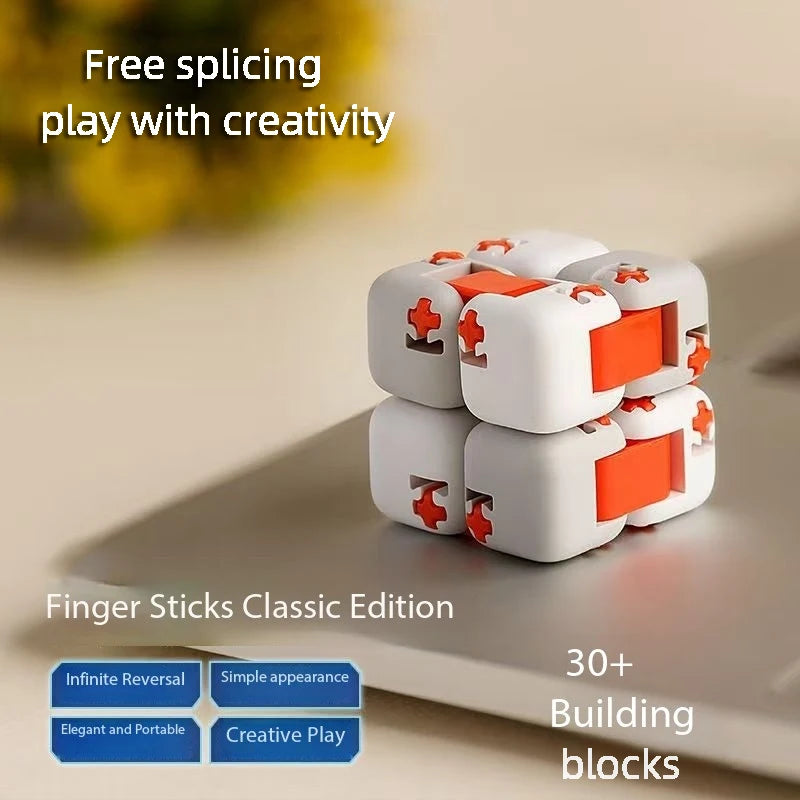 Xiaomi Mitu Colorful Fidget Cube Spinner SevenSurprise Fingertip Building Block Bricks    ToyPuzzle Assembling New decompression
