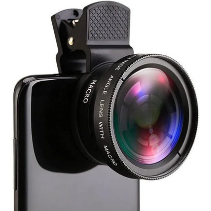 2-in-1 Universal Clip-On Wide-Angle & Macro Lens