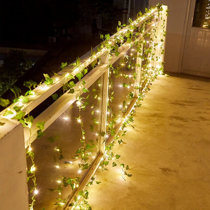 LED Maple Leaf Garland String Lights