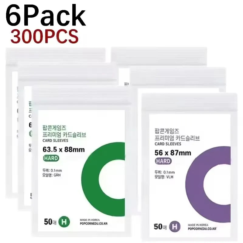 1-500Pcs Premium HD Transparent Kpop Idol Card Protective Sleeve Album Photo Waterproof Protector Game Card Holder 56x87mm