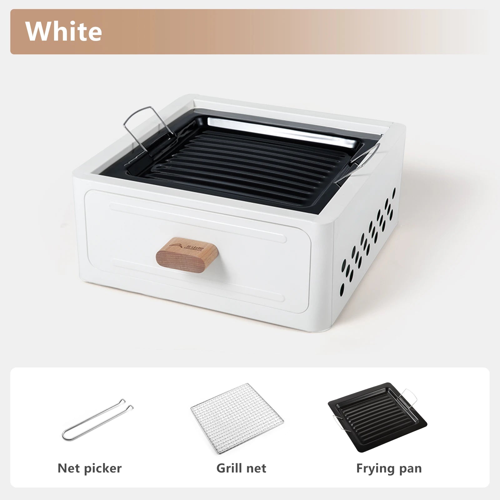 BISINNA Multi-functional Camping Stove BBQ Charcoal Grill Portable Burner Outdoor Camp Picnic