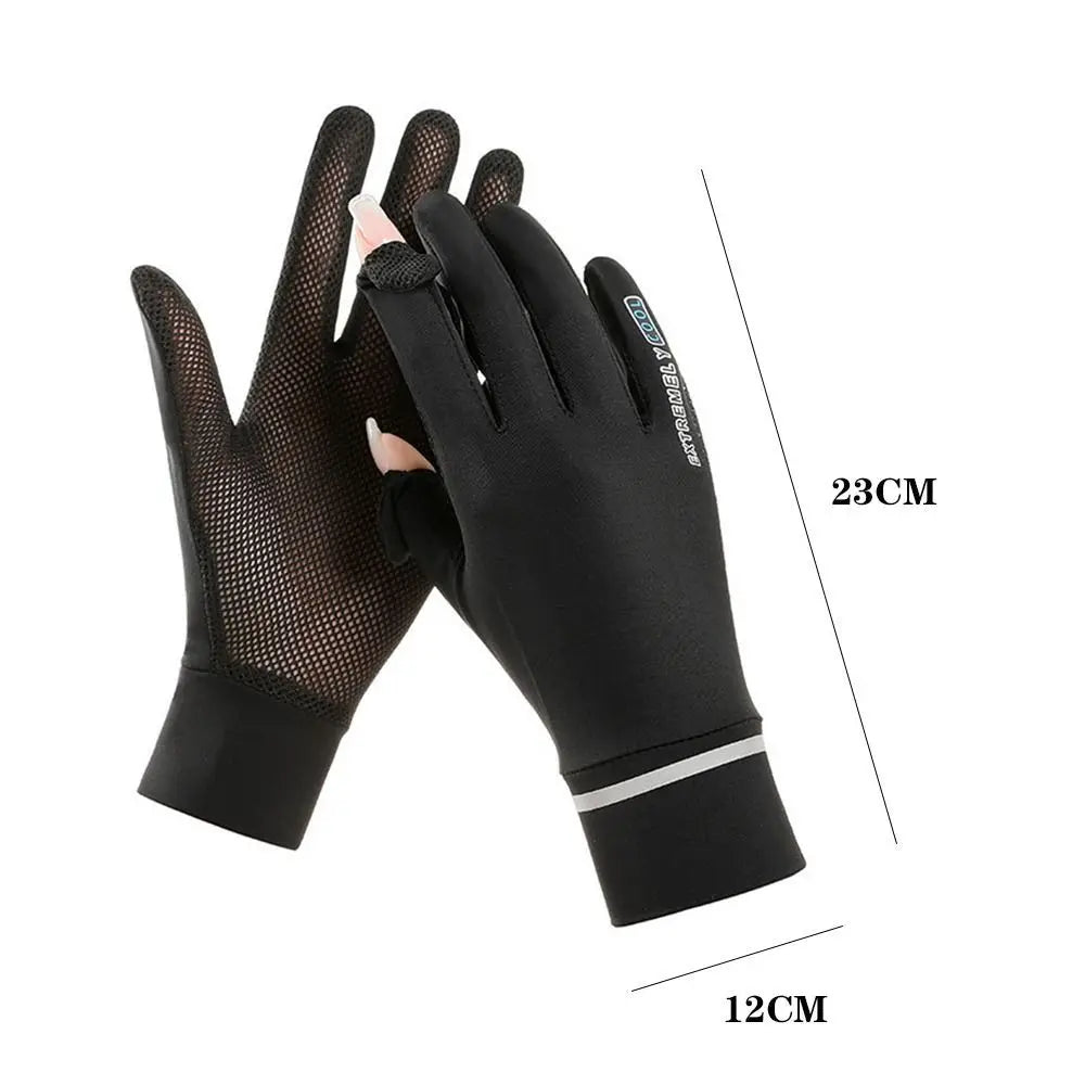 Lady Sunscreen Ice Silk Gloves